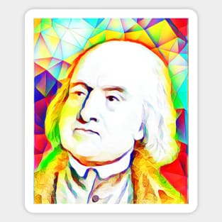 Jeremy Bentham Colourful Portrait | Jeremy Bentham Artwork 11 Magnet